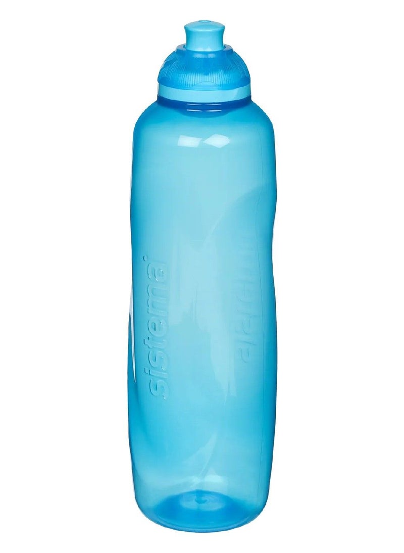 sistema زجاجة ضغط سيستما هليكس: زجاجة رياضية وزجاجة ضغط، رفيق الترطيب، زجاجة للياقة البدنية، أثناء التنقل - أزرق - 600 مل - Image 2