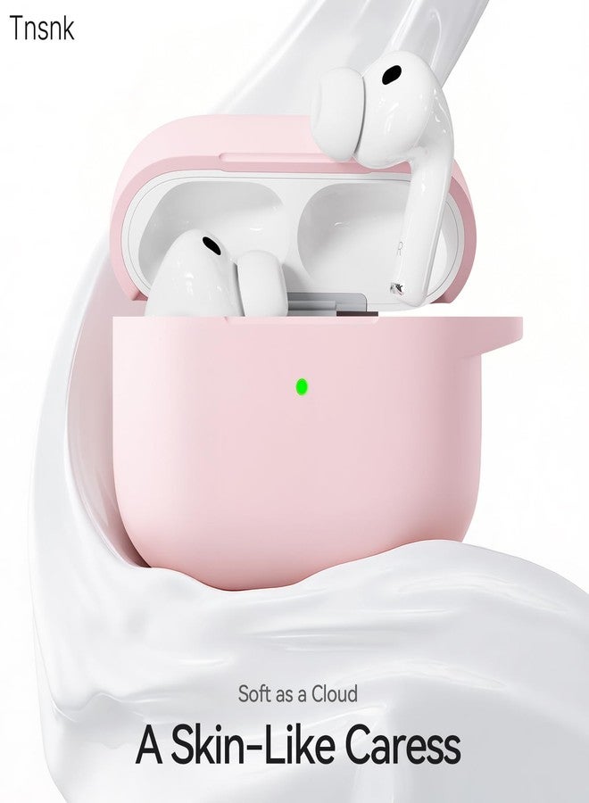 TNSNK for AirPods Pro 3 Case 2025, Soft Silicone Case Compatible with Apple Airpods Pro 3rd Generation Cover with Cleaner & Keychain for Women Men Girly, Anti-Scratch,Drop Protection, Pink - Image 2