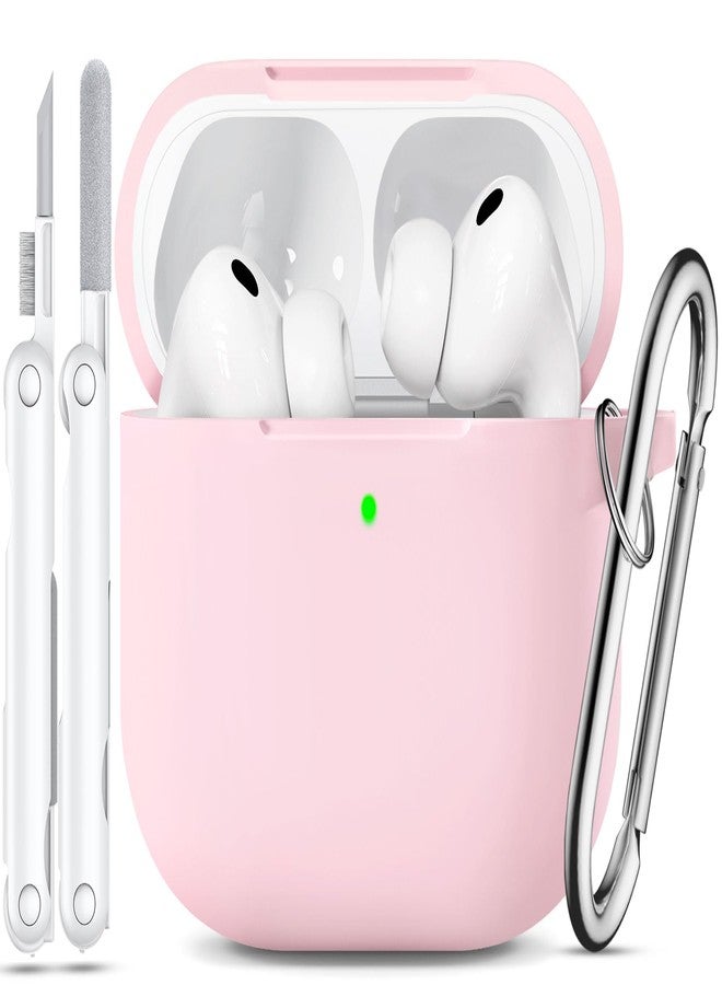TNSNK for AirPods Pro 3 Case 2025, Soft Silicone Case Compatible with Apple Airpods Pro 3rd Generation Cover with Cleaner & Keychain for Women Men Girly, Anti-Scratch,Drop Protection, Pink - Image 1