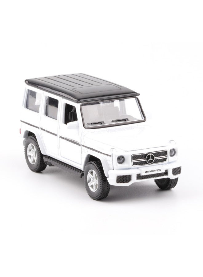 نموذج سيارة للطرق الوعرة من Ma Ke Matai Yufeng Mercedes-Benz G63AMG من خليط معدني للأطفال يعود إلى طراز السيارة الأصلي المعتمد - اللون: أبيض - Image 1