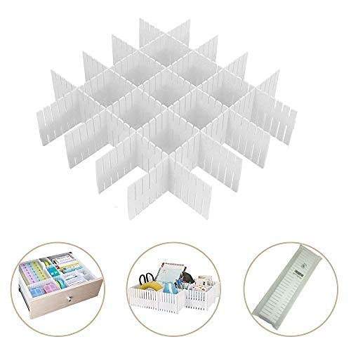 HETARMI ENTERPRISE Hetarmi Adjustable Stretchable Interlocking Drawer Clapboard DividerGrid Closet Sorting PartitionPlastic Strips Separators Cabinet Storage Box SocksMakeup1 Set of 6 PcMulti Color - Image 3