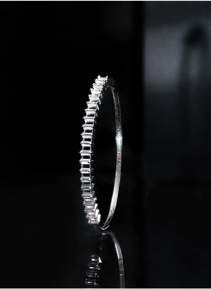 Priyaasi Plated American Diamond Cuff Bracelet