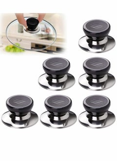 Y&D Universal Pot Lid Knob, Stainless Steel Heat Resistant Replacement Spare Round Handle, Accessory Handle Suitable for Cookware, Lid, Knob Repair and (6 pcs)  - Image 1