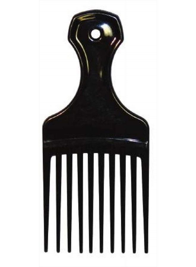 Comfort Axis مشط بلاستيكي صغير ومشط شعر، 3 عبوات، أسود - Image 4