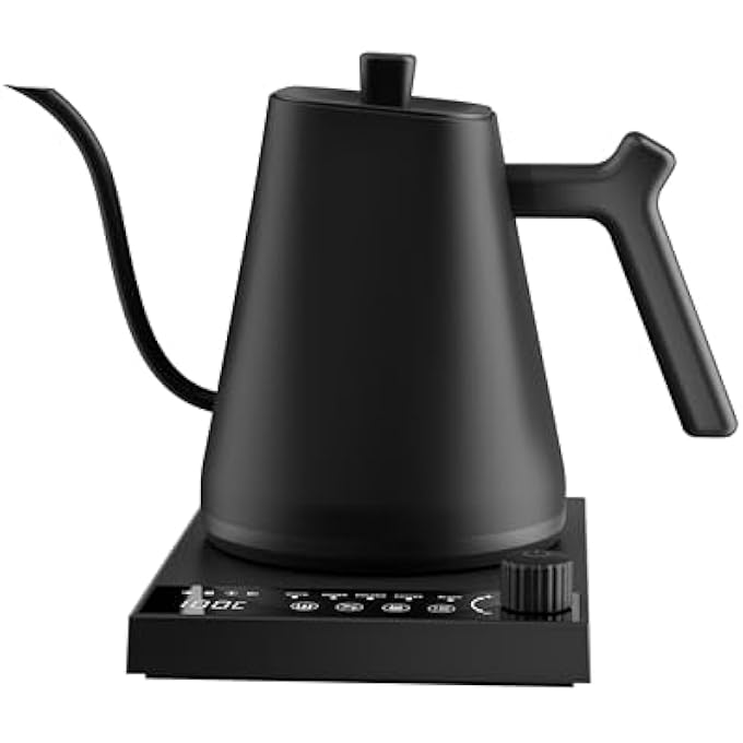 ibsun Gooseneck Coffee Kettle V60 1 Temperature Control Stainless Steel Inner Quick Heating For Pour Over Coffee Brew Tea Electric Boil Hot Water 1000W06L - Image 2