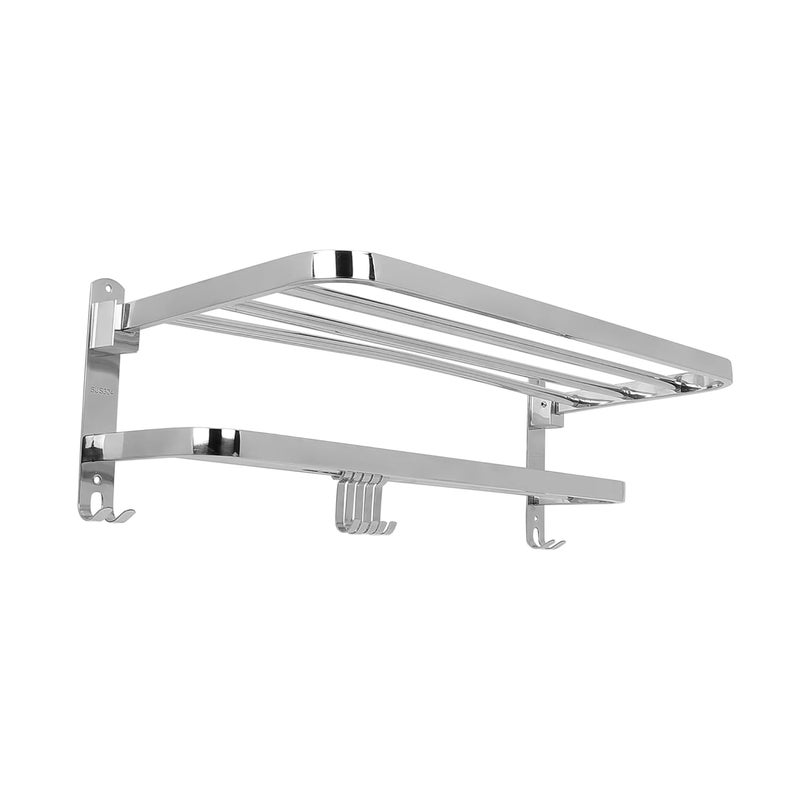 Hindware Bathroom Accessories-Stainless Steel 304 Grade Folding Towel Rack for Bathroom - Image 1