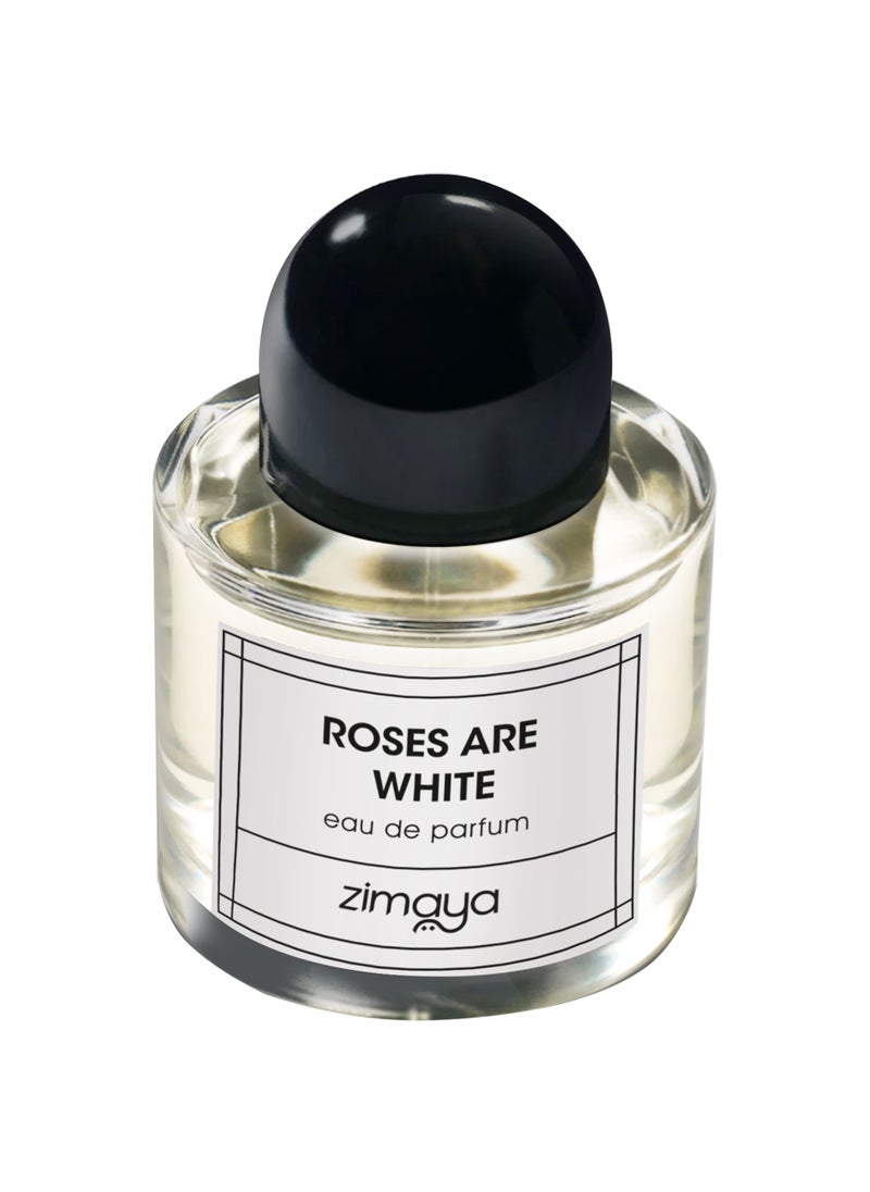zimaya Roses Are White Eau De Parfum For Men, 100ML  - Image 1