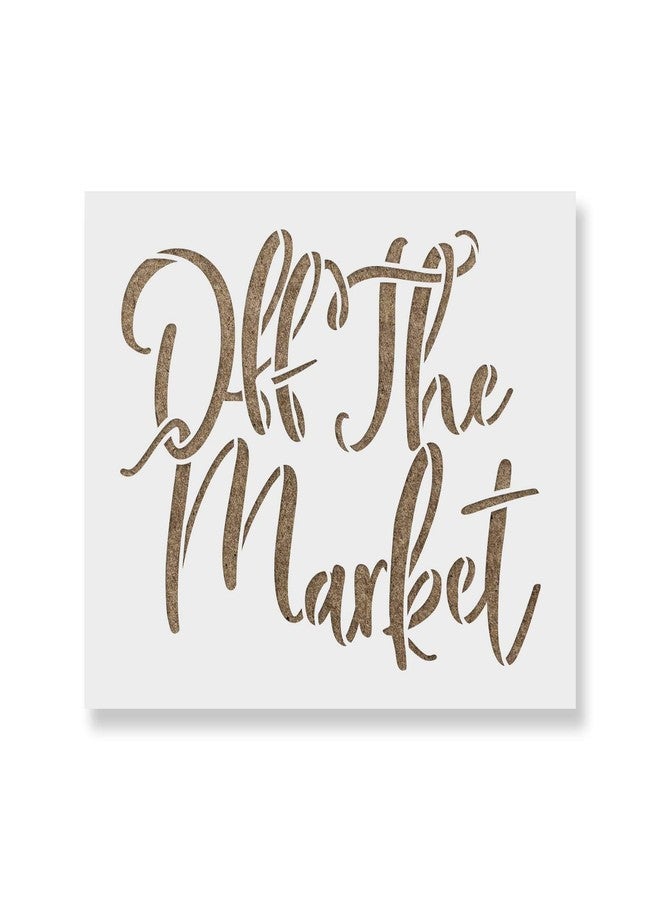 Stencil Revolution Off The Market Stencil Template for Walls and Crafts - Reusable Stencils for Painting in Small & Large Sizes - Image 1
