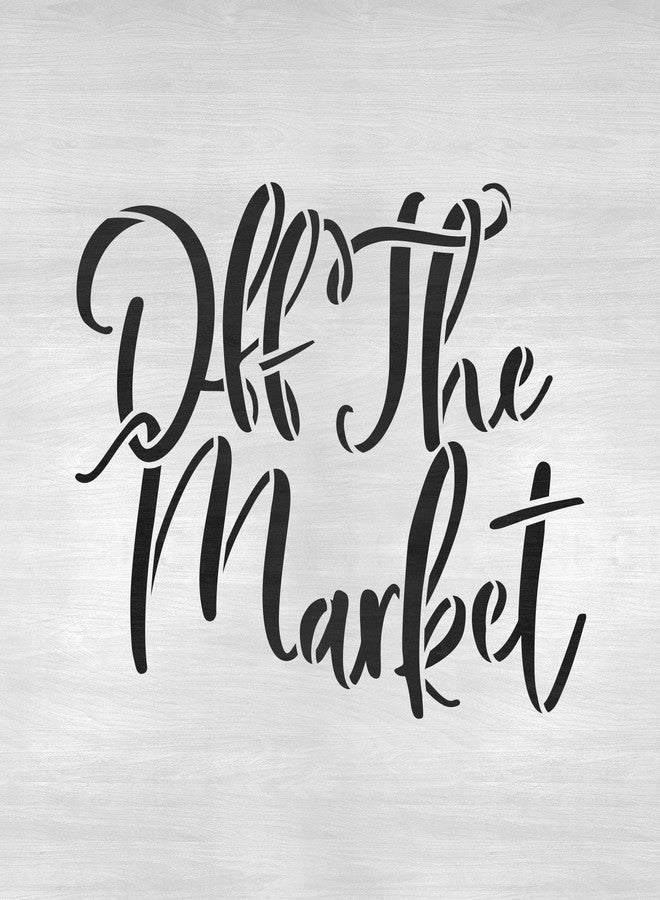 Stencil Revolution Off The Market Stencil Template for Walls and Crafts - Reusable Stencils for Painting in Small & Large Sizes - Image 4