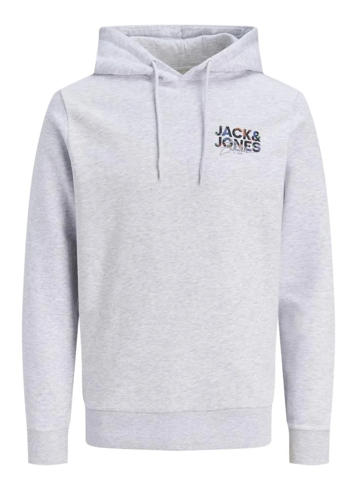 JACK & JONES Logo Regular Fit Pullover Hoodie
