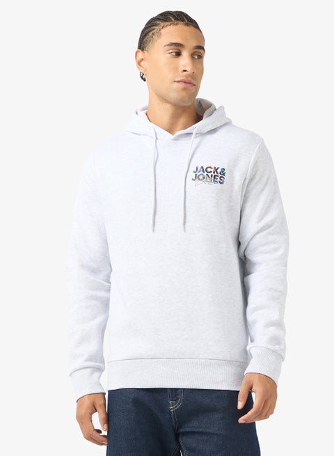 Logo Regular Fit Pullover Hoodie