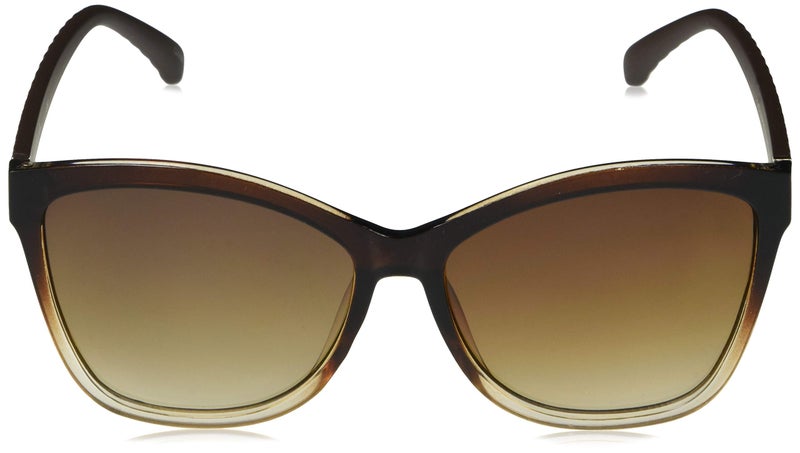 Jessica Simpson Womens J5823 Quilted Rectangular Sunglasses With Uv400 Protection. Glam Gifts For Her, 57.8 Mm, Brown & Nude, 57.8 Mm US - Image 2