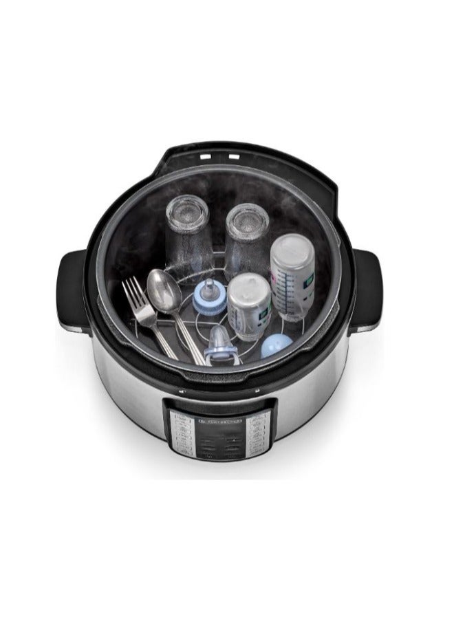 بلاك اند ديكر طباخ ضغط كهربائي، 10 لترات، 1350 واط، أسود وفضي - PCP1010-B5 - Image 3