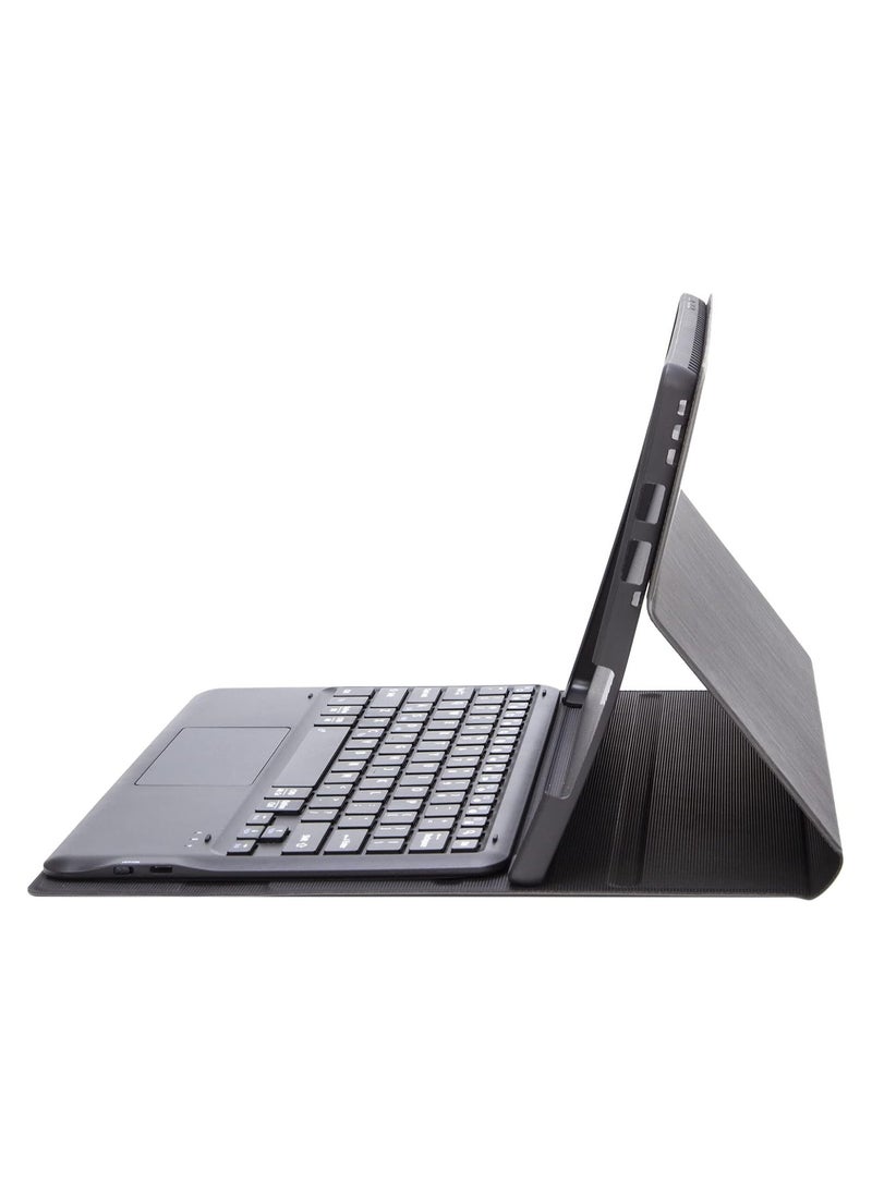 Generic - Arabic and English Keyboard Cover Case Compatible with Surface Pro 4/5/6/7, Leather Tablet Protective Cover with Wireless Removable Bluetooth Keyboard u0026 Trackpad Mouse - Image 1