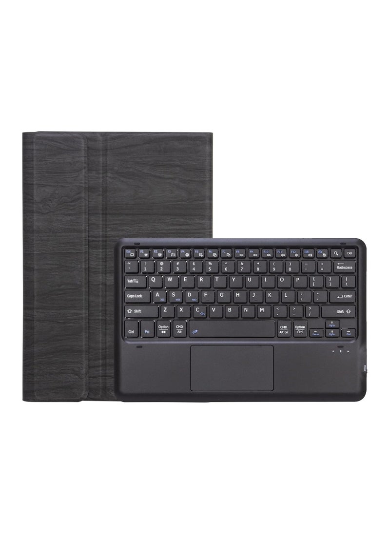 Generic - Arabic and English Keyboard Cover Case Compatible with Surface Pro 4/5/6/7, Leather Tablet Protective Cover with Wireless Removable Bluetooth Keyboard u0026 Trackpad Mouse - Image 1
