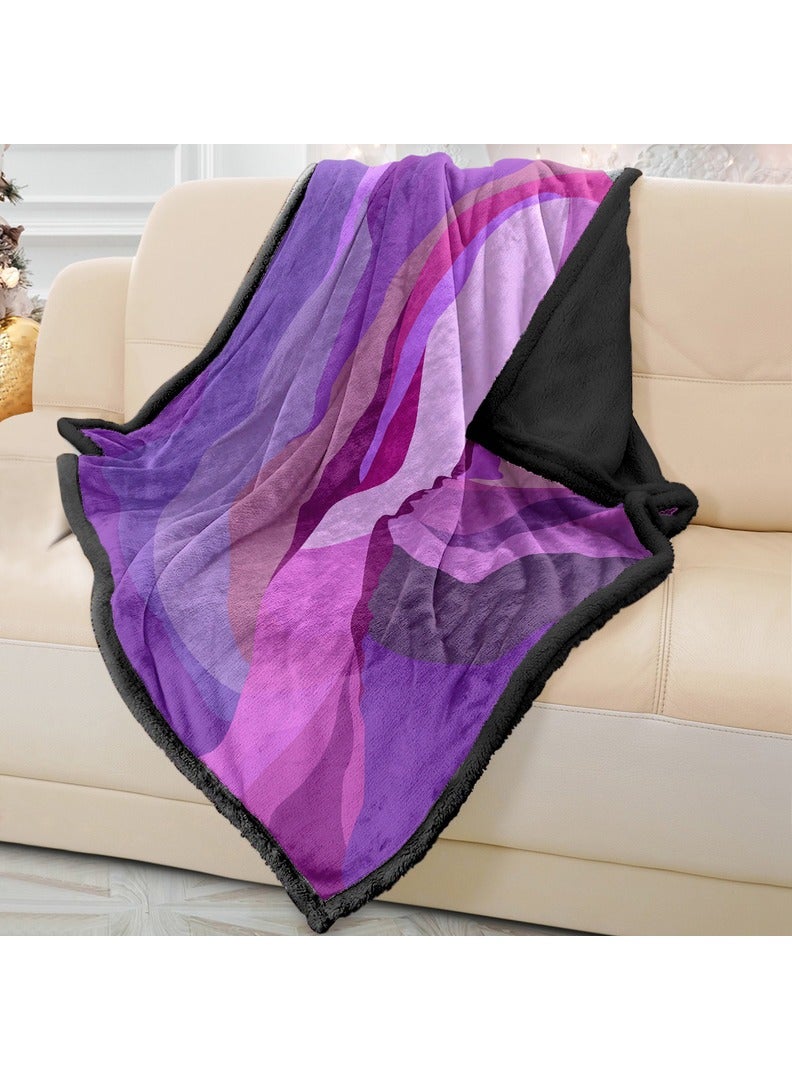 ريزاريز رمي بطانية أريكة ضباب أرجواني ناعم