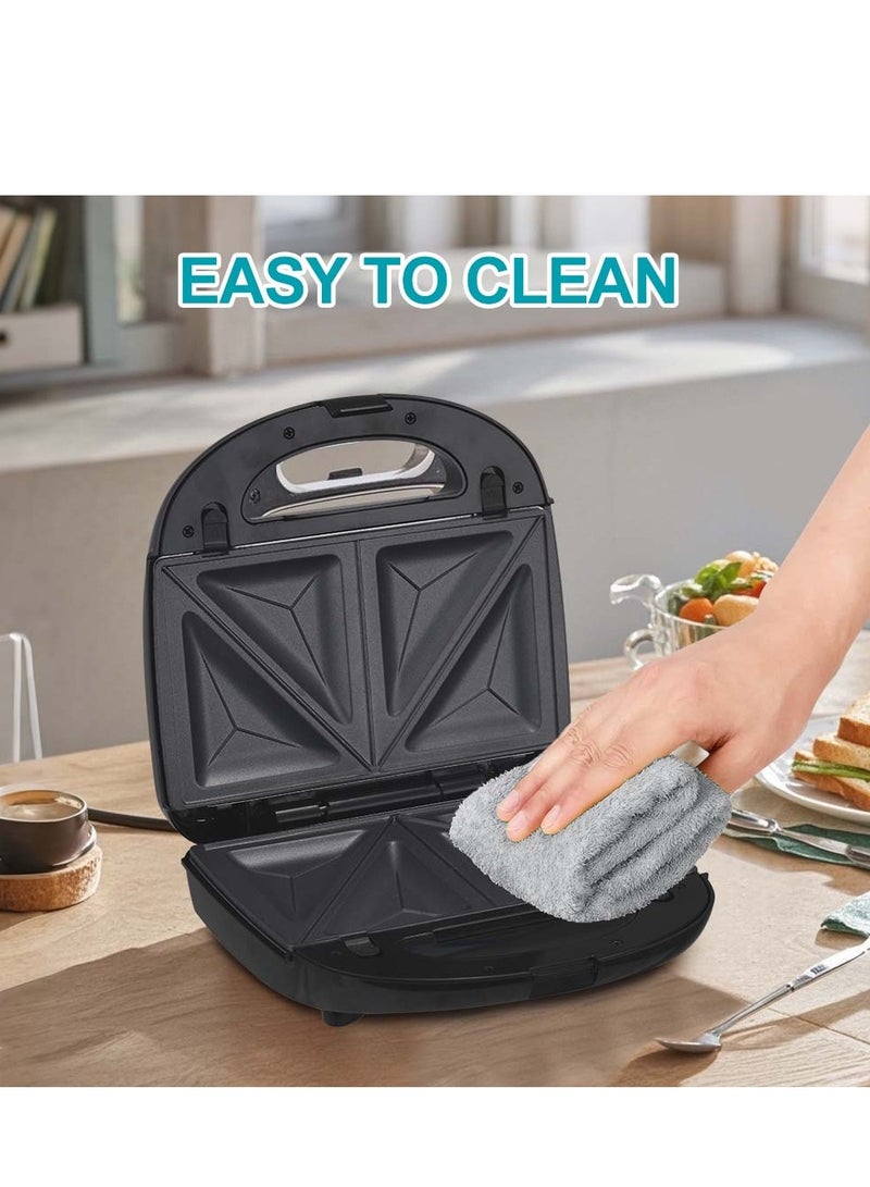 Winning Star 5 in 1 Electric Sandwich Maker, Panini Press Grill,  Waffle Iron, Donuts Maker, Nuts Maker Set with Removable Non-Stick Plates, Multi-Snack Maker Perfect for Cooking Grilled Cheese, Burgers, Steaks and Snacks - Image 4