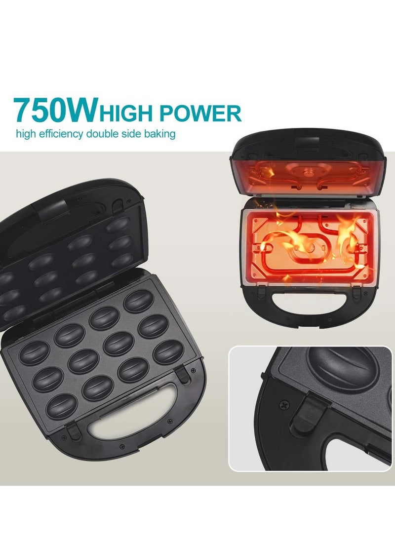 Winning Star - 5 in 1 Electric Sandwich Maker, Panini Press Grill,  Waffle Iron, Donuts Maker, Nuts Maker Set with Removable Non-Stick Plates, Multi-Snack Maker Perfect for Cooking Grilled Cheese, Burgers, Steaks and Snacks - Image 1