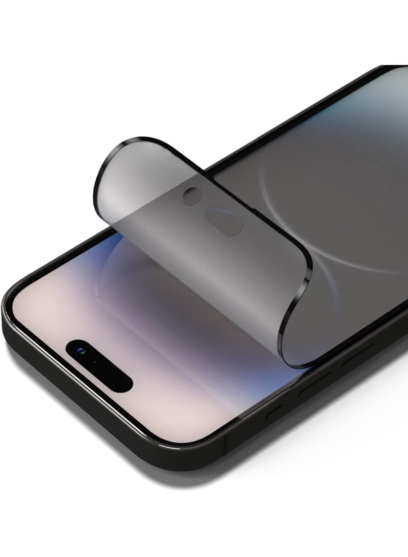 3D Impact Privacy Screen Protector for iPhone 16 Plus, Ultra Impact Protection, 3D Curved Edges, Full Coverage (Privacy Matte, iPhone 16 Plus)