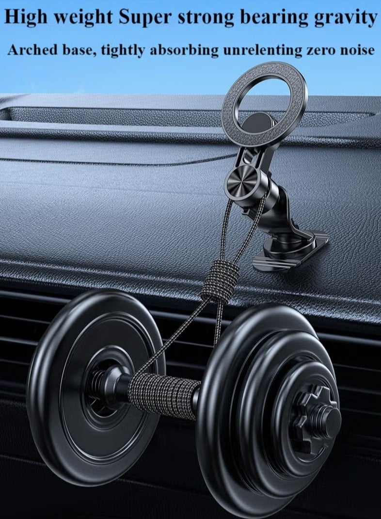 Magnetic car mobile phone holder, suitable for dashboard 360° rotatable car mobile holder, with super strong magnet, compatible with various mobile phones iPhone 15 14 13 12 series, Samsung, Huawei, etc.  - Image 4