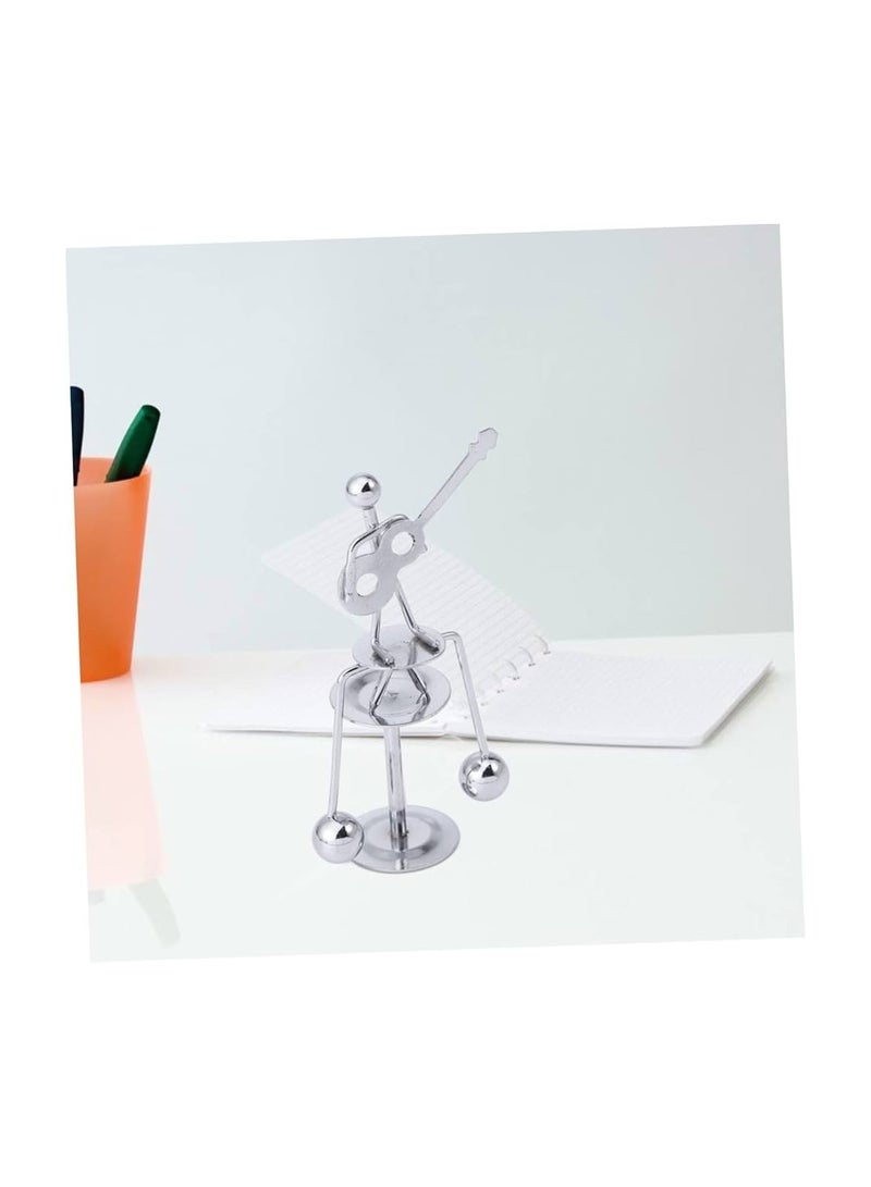 استمتع بتجربة من التوازن والهدوء مع لعبة مهد نيوتن – تصميم أنيق، حركة سلسة، ولمسة ديكور ذكية تضيف طابعًا علميًا راقٍ لمكتبك أو منزلك. - Image 2