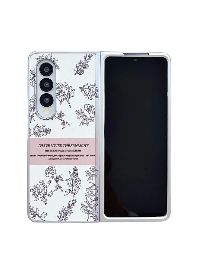 اس-توب جراب لهاتف Samsung Galaxy Z Fold3 5G، جراب مطلي بطلاء لؤلؤي، جراب هاتف كمبيوتر شخصي - Image 1
