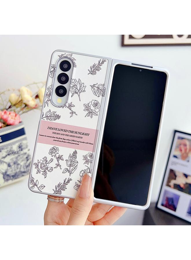 اس-توب جراب لهاتف Samsung Galaxy Z Fold3 5G، جراب مطلي بطلاء لؤلؤي، جراب هاتف كمبيوتر شخصي - Image 2