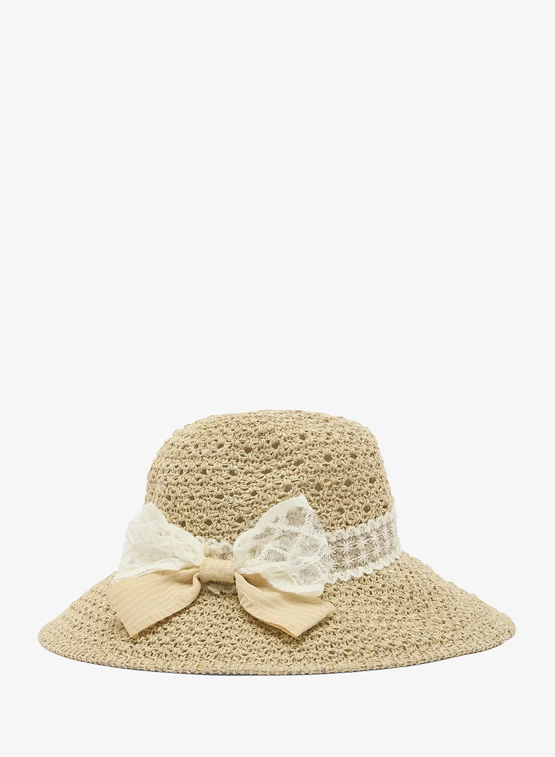 ايلا Rafia Bucket Straw Hat