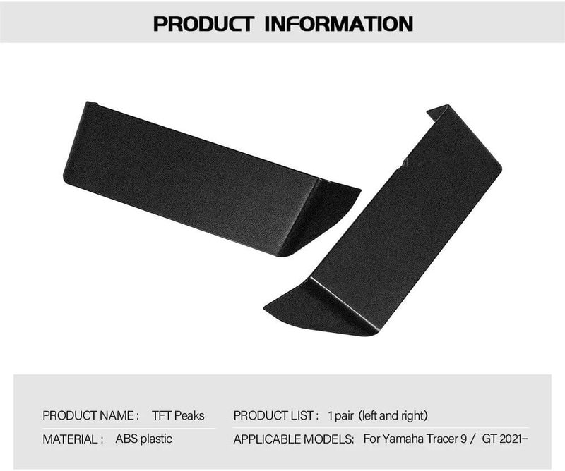 Vuzmode TFT Peaks Visor for Tracer 9 GT Motorcycle - Image 2