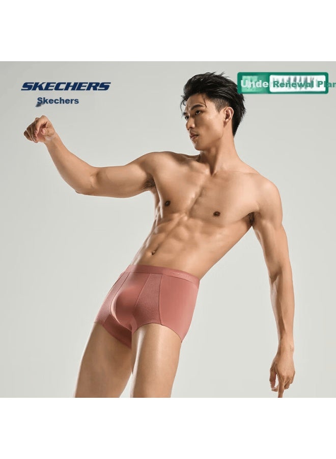 SKECHERS سكيشرز 7a شورت بوكسر للرجال مضاد للبكتيريا قابل للتنفس بدون seams مريح وخفيف الوزن ماص للعرق للرجال - Image 1