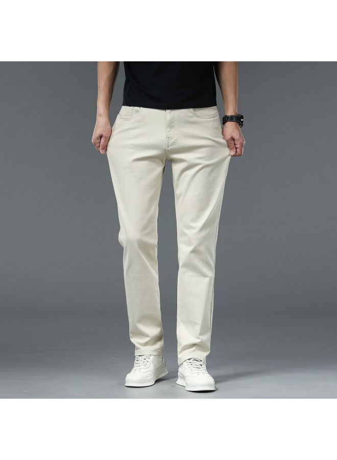 Tucano spring/summer Stylish Men's Jeans Comfortable Versatile Business Casual Straight-leg Trousers - Image 3