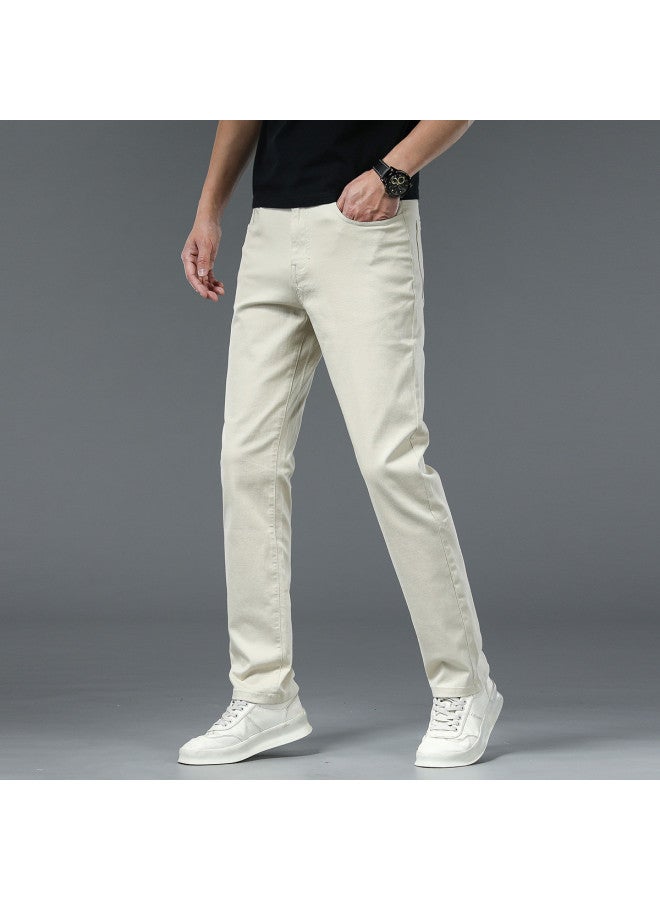 Tucano spring/summer Stylish Men's Jeans Comfortable Versatile Business Casual Straight-leg Trousers - Image 4