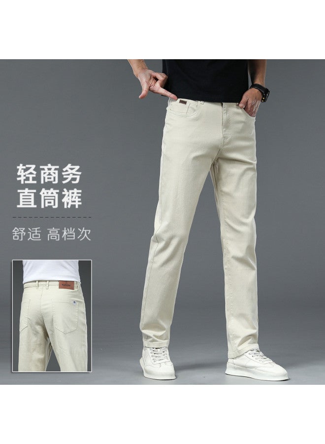 Tucano spring/summer Stylish Men's Jeans Comfortable Versatile Business Casual Straight-leg Trousers - Image 2