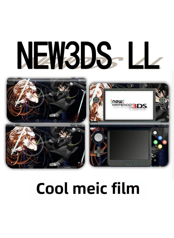 HD Sticker Nintendo NEW3DS LL Game Body Protector Non-slip Thief King Game Machine Screen Sticker-Color:05  - Image 3