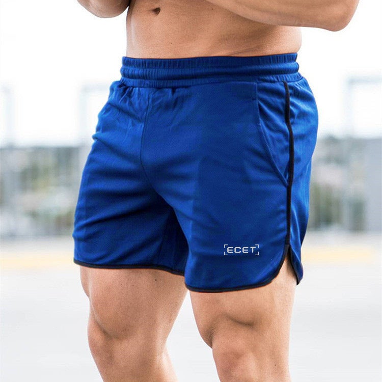 Men's Muscle Fitness Shorts 3-Inch Mesh Quick-Dry Breathable Running Training Beach Shorts - Image 2