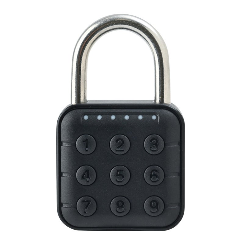 Smart Lock Smart Padlock Rugged and Durable Padlock for Luggage, Trunk, Doors Padlock CR2032 Button Cell Power Supply Padlock - Image 1