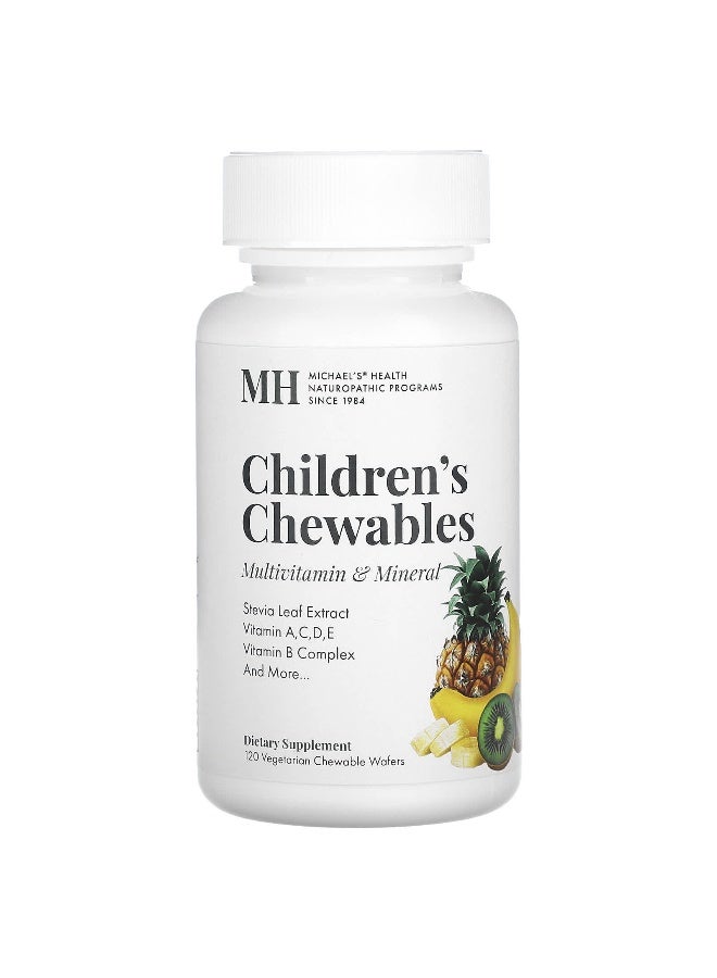Michael's Naturopathic Michael's Naturopathic, Children's Chewables, Multivitamin & Mineral, 120 Vegetarian Chewable Wafers - Image 1