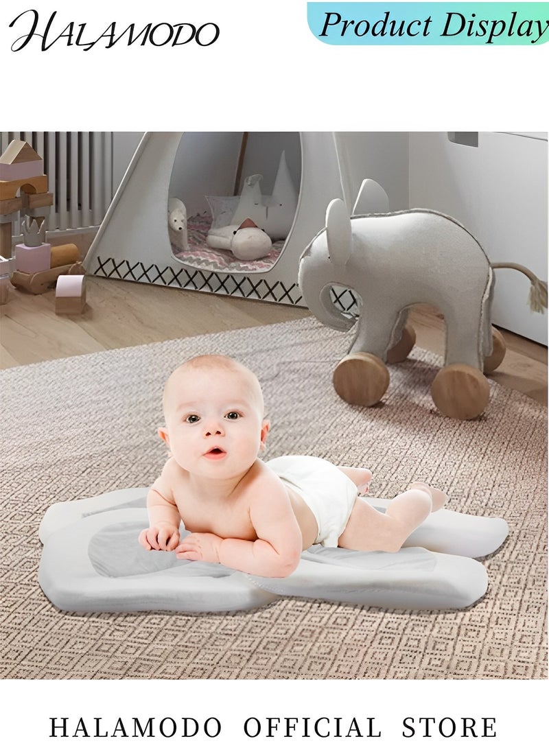 HALAMODO - Baby Bath Seat Flower Baby Bath Pad Baby Tubs Infant Bathtub Mat Baby Essentials Must Haves for Newborn Infants to Toddler 0 to 6 Months and Up - Image 1