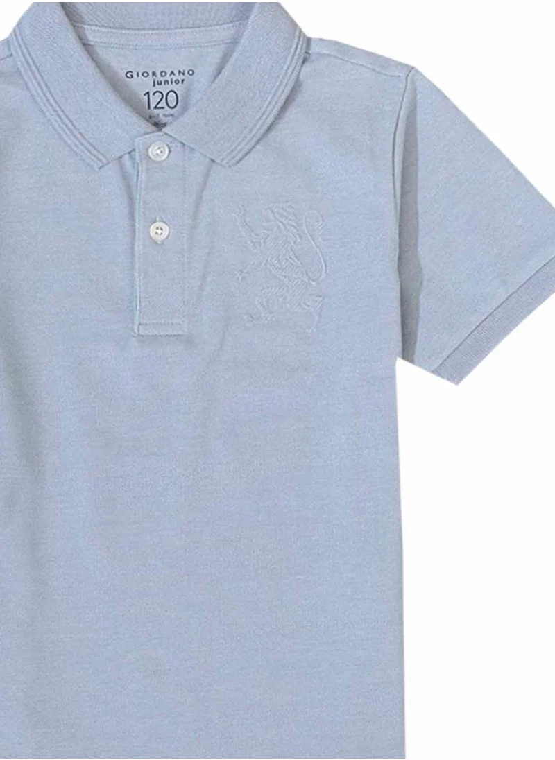 GIORDANO Junior Embroidery Short Sleeve Bold Polo