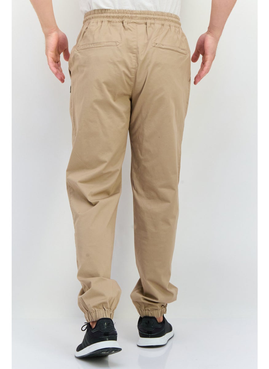 Champion Men Custom Fit Outdoor Jogger Pants, Tan  - Image 3