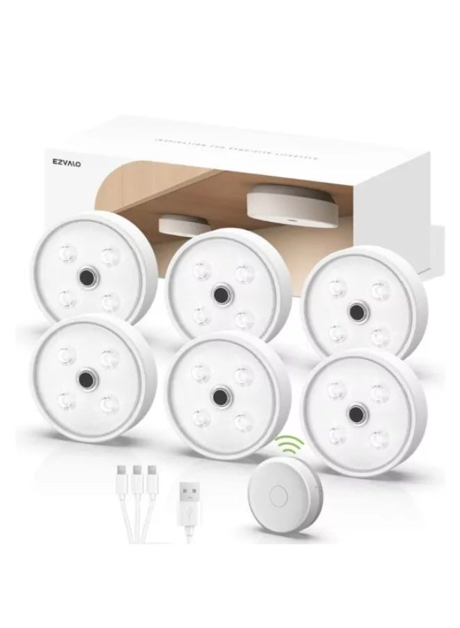 EZVALO EzLumiPuck Pro Group Control Under Cabinet Lights with Remote - Image 1