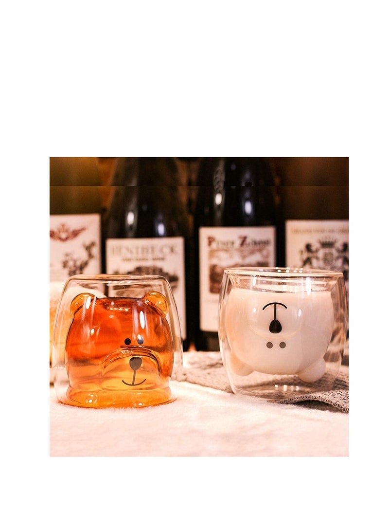 SYOSI أكواب ماما قهوة حلوة شاي حليب دمية دب قطة باندا إسبريسو - Image 3