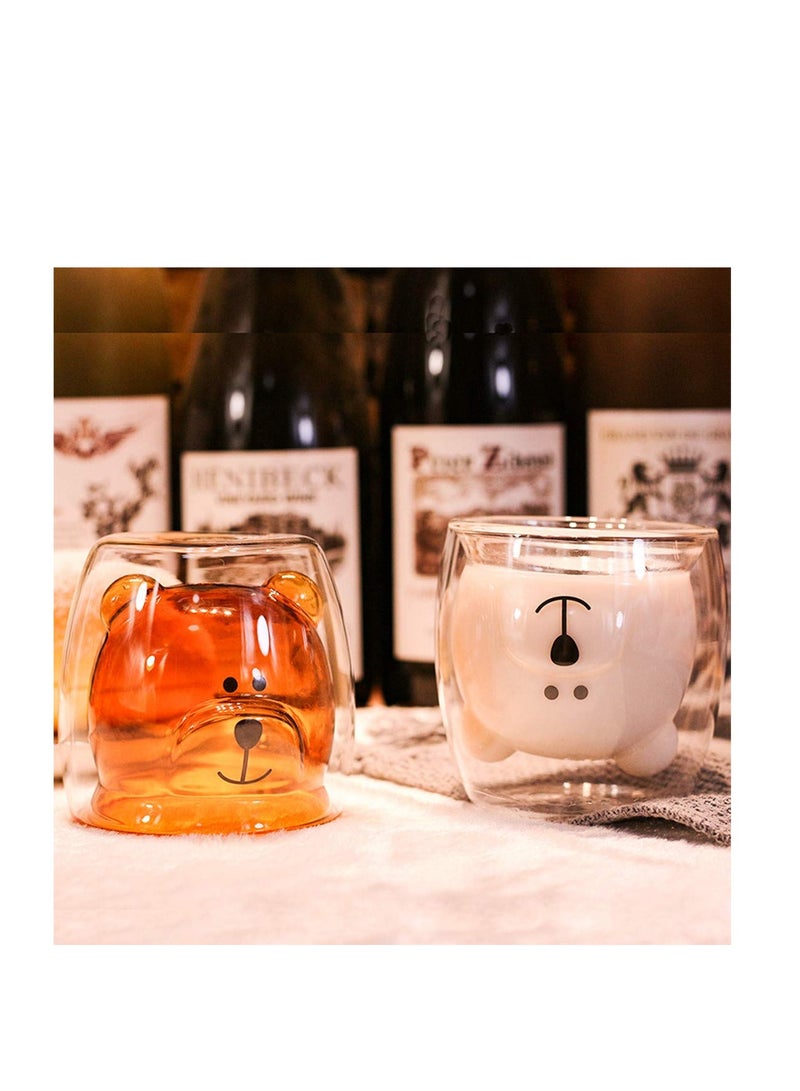 SYOSI أكواب ماما قهوة حلوة شاي حليب دمية دب قطة باندا إسبريسو - Image 4