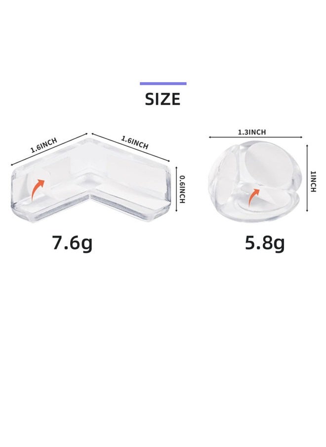 20 Pcs Corner Protector for Baby, Protectors Guards Furniture Corner Guard & Edge Safety Bumpers Baby Safety