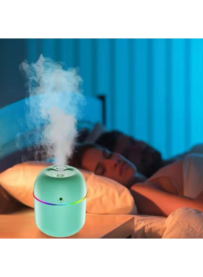 Portable mini humidifier and essential oil diffuser with night light, ideal for home, office, and car. - Image 4