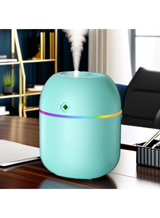 Portable mini humidifier and essential oil diffuser with night light, ideal for home, office, and car. - Image 2