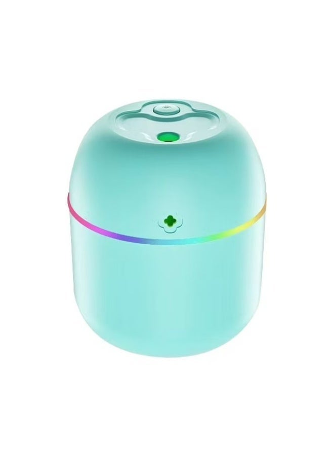 Portable mini humidifier and essential oil diffuser with night light, ideal for home, office, and car. - Image 1
