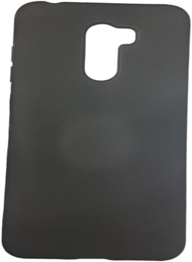 SILICONE COVER FOR POCO F1 Excellent quality and good protection for mobile (Black)