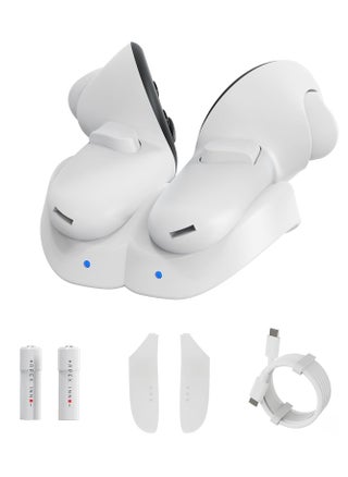 Controller Charging Dock for Meta Quest 3 Accessories, VR Charging Station Stand for Oculus Quest 3 Controllers, Controllers Display Holder for Quest 3, with 2 Rechargeable Batteries - pzsku/ZC1F469BD105D3C9B9E3FZ/45/_/1712134259/697bf2b9-e47a-4a64-a43d-84d367ce0005