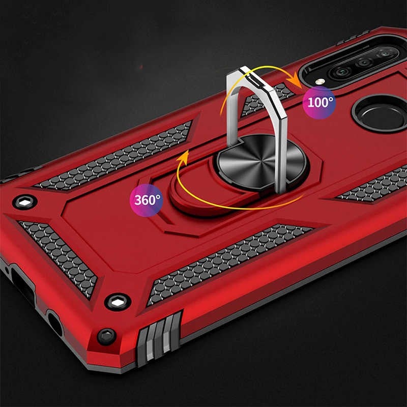 FUJIMAX Samsung Galaxy A20S Case Ring Phone Case with Armor Feature Special for Horizontal and Vertical Use